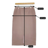Demi-Luxe BEAMS タイトスカート 定価16000円 68-27-0421-002 ロングスカート ピンクベージュ レディース デミルクス ビームス【中古】5-0806M∞