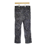 archi ペイズリー柄 サイドアジャスターパンツ 裾ジップ パンツ ネイビー ブラック レディース アーキ【中古】5-0403G∞