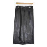 MUSE de Deuxieme Classe P-leather タイトスカート 定価22000円 フェイクレザー ロングスカート ブラック レディース ミューズドゥドゥーズィエムクラス【中古】5-0806M∞