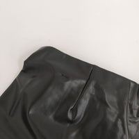 MUSE de Deuxieme Classe P-leather タイトスカート 定価22000円 フェイクレザー ロングスカート ブラック レディース ミューズドゥドゥーズィエムクラス【中古】5-0806M∞