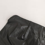 MUSE de Deuxieme Classe P-leather タイトスカート 定価22000円 フェイクレザー ロングスカート ブラック レディース ミューズドゥドゥーズィエムクラス【中古】5-0806M∞