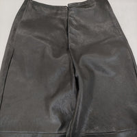 GABRIELA COLL GARMENTS NO249 LEATHER FULL TROUSERS 定価165000円 レザーパンツ 24SS ブラック ガブリエラコールガーメンツ【中古】5-0113T♪