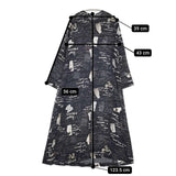 ALYSI 総柄 イタリア製 シルクドレス ワンピース ブラック レディース アリジ【中古】5-0806M∞