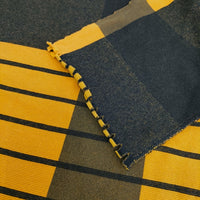 ISSEY MIYAKE A-POC INSIDE チェック柄 IM33KH705 七分袖 サイズ2 カットソー チュニック オレンジ ブラック レディース イッセイミヤケ エイポック インサイド【中古】5-0707M△