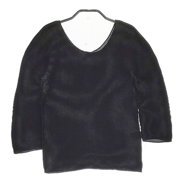 me ISSEY MIYAKE MI41F-J004 カットソー ブラック レディース ミー イッセイミヤケ【中古】5-0411M♪