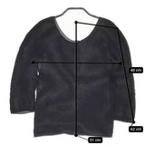 me ISSEY MIYAKE MI41F-J004 カットソー ブラック レディース ミー イッセイミヤケ【中古】5-0411M♪