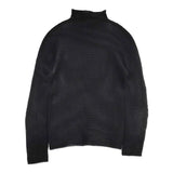 me ISSEY MIYAKE ハイネック MI41FJO001 MI41FJ001 長袖 カットソー ブラック レディース ミー イッセイミヤケ【中古】5-0707M△