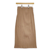 PLEATS PLEASE ISSEY MIYAKE PP41-JK607 サイズ3 プリーツ ドローコード ロングスカート ベージュ レディース プリーツプリーズ【中古】5-0216M♪