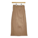 PLEATS PLEASE ISSEY MIYAKE PP41-JK607 サイズ3 プリーツ ドローコード ロングスカート ベージュ レディース プリーツプリーズ【中古】5-0216M♪