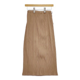 PLEATS PLEASE ISSEY MIYAKE PP41-JK607 サイズ3 プリーツ ドローコード ロングスカート ベージュ レディース プリーツプリーズ【中古】5-0216M♪
