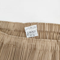 PLEATS PLEASE ISSEY MIYAKE PP41-JK607 サイズ3 プリーツ ドローコード ロングスカート ベージュ レディース プリーツプリーズ【中古】5-0216M♪