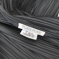 PLEATS PLEASE ISSEY MIYAKE プリーツ カーディガン 羽織 ノーカラージャケット グレー レディース プリーツプリーズ【中古】5-0215M♪