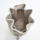 JURGEN LEHL 石 巾着バッグ 巾着バッグ ベージュ レディース ヨーガンレール【中古】5-1119T◎