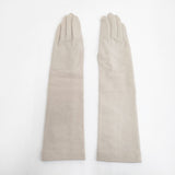 JURGEN LEHL J0114EGL10 ロンググローブ ウール混 手袋 ベージュ レディース ヨーガンレール【中古】5-1119T◎