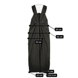 JURGEN LEHL J0113FA011 ウール100％ オーバーオール サイズM サロペット ブラック レディース ヨーガンレール【中古】5-1104T△