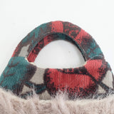 mina perhonen/hitomi shinoyama uzura bag うずらバッグ ファー トートバッグ レッド ピンク レディース ミナペルホネン/ヒトミ シノヤマ【中古】5-1119T◎