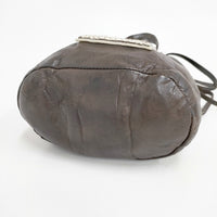 ebagos FROM THE WINDOW Eワッペン シープレザー 2way ハンドバッグ ブラウン レディース エバゴス【中古】5-0804G◎