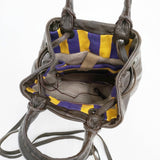 ebagos FROM THE WINDOW Eワッペン シープレザー 2way ハンドバッグ ブラウン レディース エバゴス【中古】5-0804G◎