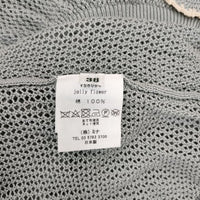 mina perhonen jelly flower vs8094 コットンニット サイズ38 カーディガン ライトグリーン レディース ミナペルホネン【中古】5-0403M∞