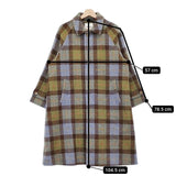 BEAMS BOY ハリスツイードバルマカンコート HARRIS TWEED 定価53900円 ステンカラー 22AW オリーブ レディース ビームスボーイ【中古】5-0205A♪