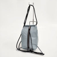 SPACE_SPACE　スペーススペース DRAWSTRING BAG ショルダーポーチ ショルダーバッグ グレー レディース【中古】5-0827G∞