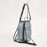 SPACE_SPACE　スペーススペース DRAWSTRING BAG ショルダーポーチ ショルダーバッグ グレー レディース【中古】5-0827G∞