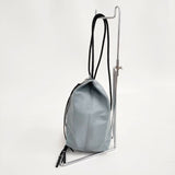 SPACE_SPACE　スペーススペース DRAWSTRING BAG ショルダーポーチ ショルダーバッグ グレー レディース【中古】5-0827G∞