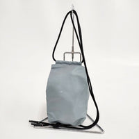 SPACE_SPACE　スペーススペース DRAWSTRING BAG ショルダーポーチ ショルダーバッグ グレー レディース【中古】5-0827G∞