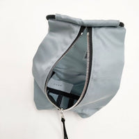 SPACE_SPACE　スペーススペース DRAWSTRING BAG ショルダーポーチ ショルダーバッグ グレー レディース【中古】5-0827G∞