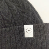 halo commodity ハロ コモディティー Stratus Cable Watch 定価5500円 帽子 ニットキャップ ブラック レディース【中古】5-1119T◎