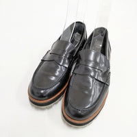 Pertini レザー サイズ35 ローファー ブラック レディース ペルティニ【中古】5-0809G◎