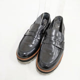 Pertini レザー サイズ35 ローファー ブラック レディース ペルティニ【中古】5-0809G◎