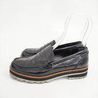 Pertini レザー サイズ35 ローファー ブラック レディース ペルティニ【中古】5-0809G◎