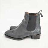 Pertini レザー サイドゴアブーツ サイズ35 ブーツ ネイビー レディース ペルティニ【中古】5-0809G◎