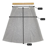 Reflect 新品 AF10178018JJ 接触冷感 UVcut サイズL 日本製 スカート 杢グレー レディース リフレクト【中古】5-0707M△