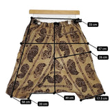 KAPITAL ペイズリー コーデュロイ サイズS 日本製 コットン ショートパンツ ハーフパンツ ショーツ ベージュ ブラウン レディース キャピタル【中古】5-0707M△