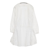 KAPITAL ロングシャツ チュニック コットン 日本製 長袖 サイズXS ブラウス シャツ ホワイト レディース キャピタル【中古】5-0707M△