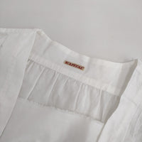 KAPITAL ロングシャツ チュニック コットン 日本製 長袖 サイズXS ブラウス シャツ ホワイト レディース キャピタル【中古】5-0707M△