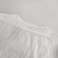 KAPITAL ロングシャツ チュニック コットン 日本製 長袖 サイズXS ブラウス シャツ ホワイト レディース キャピタル【中古】5-0707M△