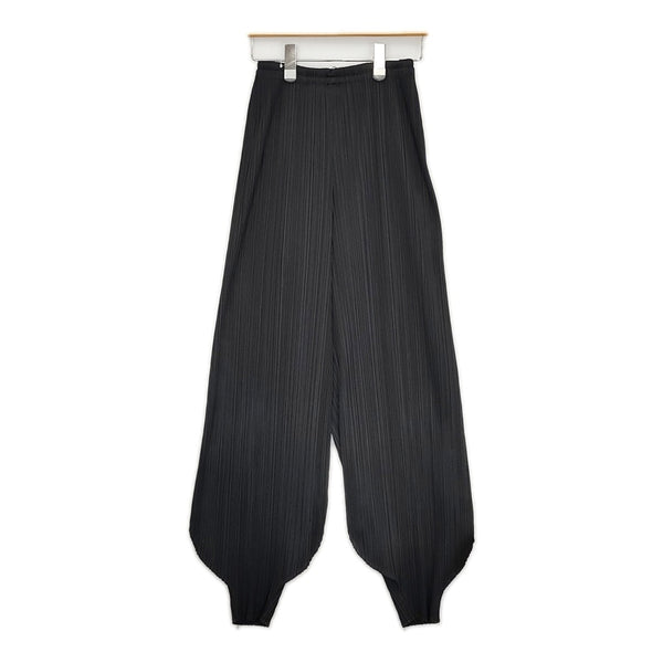 PLEATS PLEASE ISSEY MIYAKE PP04-JF811 プリーツ アラジンパンツ ジョガー パンツ ブラック レディース プリーツプリーズ【中古】5-0216M♪