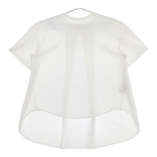 THE RERACS バックフレアTシャツ 21SS-RECS-304L チュニック コットン 半袖Ｔシャツ カットソー 2021SS ホワイト レディース ザリラクス【中古】5-0525S△