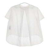 THE RERACS バックフレアTシャツ 21SS-RECS-304L チュニック コットン 半袖Ｔシャツ カットソー 2021SS ホワイト レディース ザリラクス【中古】5-0525S△