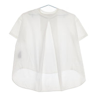 THE RERACS バックフレアTシャツ 21SS-RECS-304L チュニック コットン 半袖Ｔシャツ カットソー 2021SS ホワイト レディース ザリラクス【中古】5-0525S△