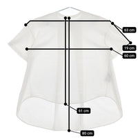 THE RERACS バックフレアTシャツ 21SS-RECS-304L チュニック コットン 半袖Ｔシャツ カットソー 2021SS ホワイト レディース ザリラクス【中古】5-0525S△