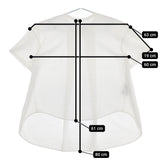 THE RERACS バックフレアTシャツ 21SS-RECS-304L チュニック コットン 半袖Ｔシャツ カットソー 2021SS ホワイト レディース ザリラクス【中古】5-0525S△