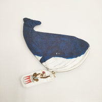 R&D.M.Co- 未使用品 TRICKSTER POUCH クジラ 鯨 小物入れ ポーチ ブルー レディース オールドマンズテーラー【中古】5-0827G∞