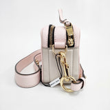 MARC JACOBS 新品 THE SOFT SHOT 21 定価49000円 M0014591 牛革 ショルダーバッグ ライトピンク グレージュ レディース マークジェイコブス【中古】5-0210G◎