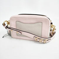 MARC JACOBS 新品 THE SOFT SHOT 21 定価49000円 M0014591 牛革 ショルダーバッグ ライトピンク グレージュ レディース マークジェイコブス【中古】5-0210G◎