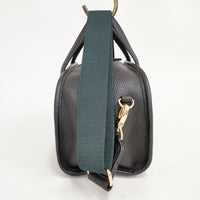 Beaure 新品 ショルダーボストン 2WAY 定価15400円 レザー 牛革 ショルダーバッグ ブラック グリーン レディース ビューレ【中古】5-0804G◎
