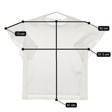 Jines フリル袖 サイズ38 81829708-TR-1A コットン 半袖Ｔシャツ カットソー ホワイト レディース ジネス【中古】5-0525S△